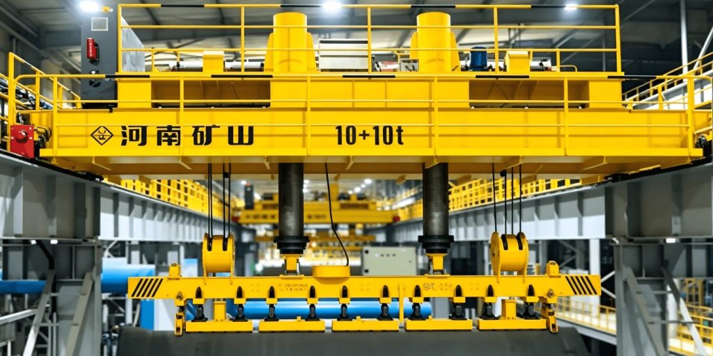 Electromagnetic overhead crane