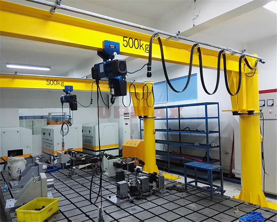 Pillar jib crane 500kg factory workstation hoist